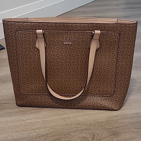 Brown top guess purse